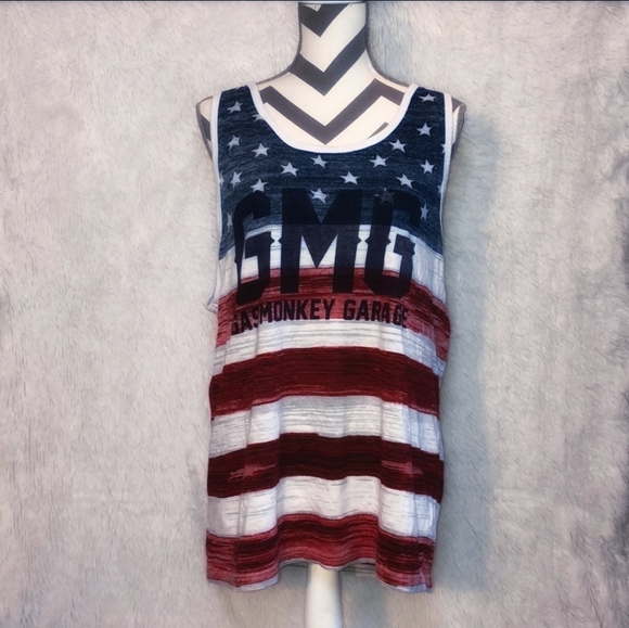 Gas Monkey Garage Other - Gas Monkey Garage Flag Tank - Size 2XL